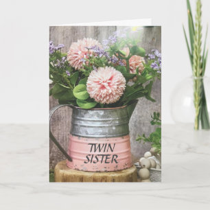 TO MY AMAZING **TWIN SISTER** BIRTHDAY CARD