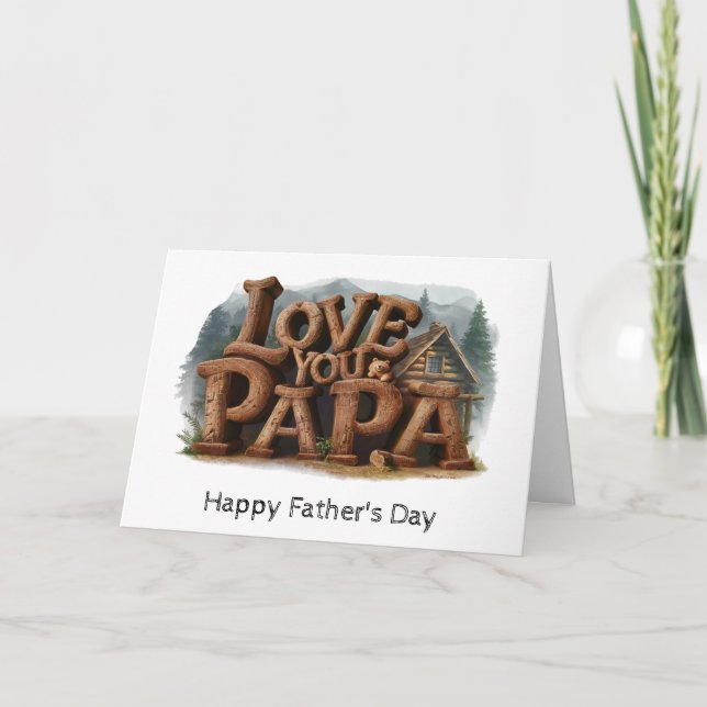 *~* To My AP86 I LOVE PAPA Father's Day Card  (Front)