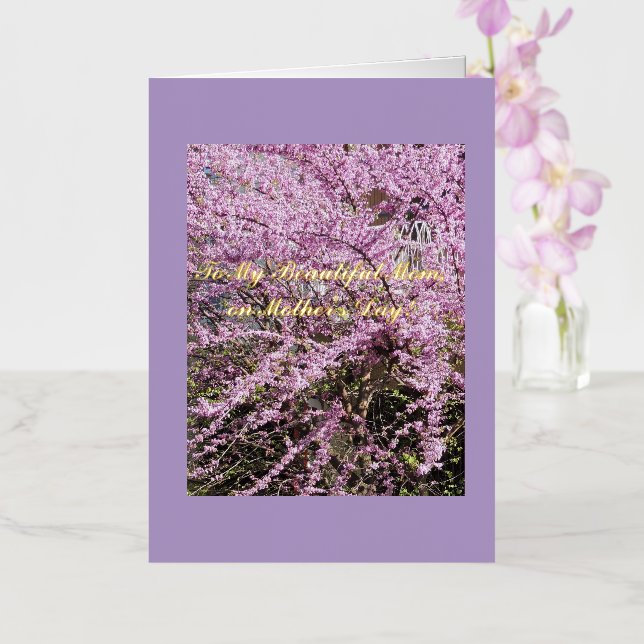 To My Beautiful Mum, on Mother's Day, Card (Orchid)