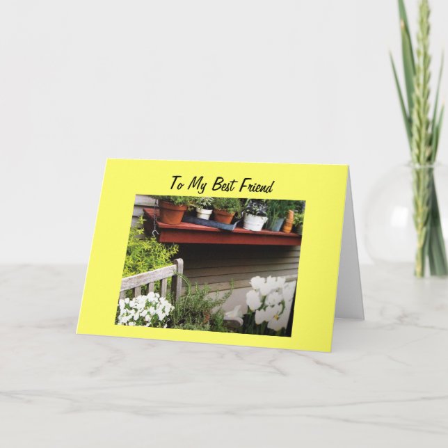 TO MY BEST FRIEND ON YOUR 50TH BIRTHDAY CARD (Front)