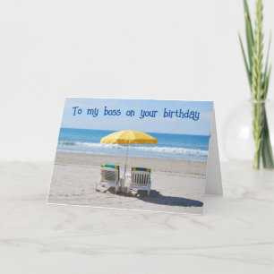 **TO MY BOSS** YOU DESERVE A "GREAT VIEW" BIRTHDAY CARD