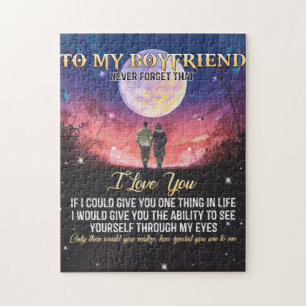 To My Boyfriend I Love You Jigsaw Puzzle