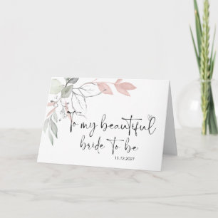 To My Bride and Groom Wedding Day Getting Married Card