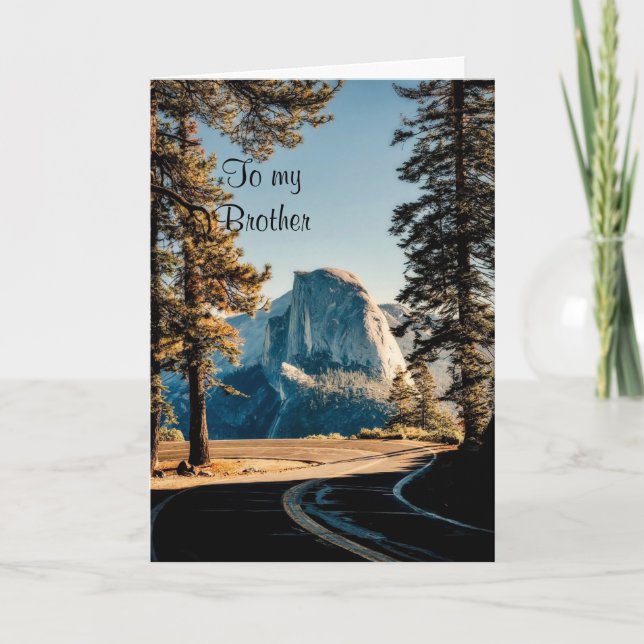 To my Brother For his Birthday Greeting Card (Front)