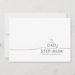 To My Dad and Step-Mum Wedding Day Message