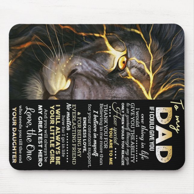 To my dad | funny quotes for daddy mouse pad (Front)