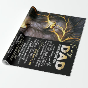 To my dad funny quotes for daddy wrapping paper