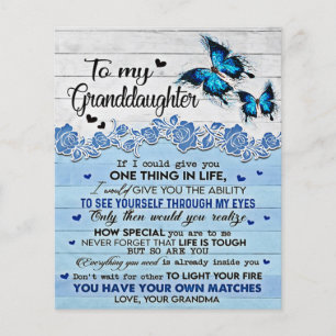 To My Daughter Butterfly Gift, Daughter Birthday Flyer