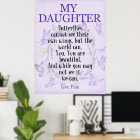 To My Daughter Butterfly Inspirational Quote