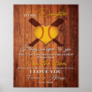 To My Daughter Cute To My Daughter Gift Poster