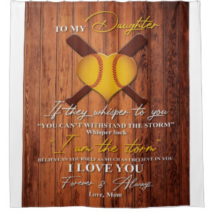 To My Daughter   Cute To My Daughter Gift Shower Curtain