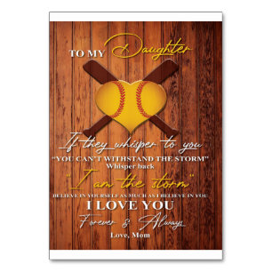 To My Daughter Cute To My Daughter Gift Table Number