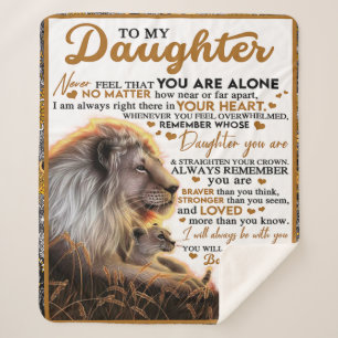 To My Daughter, Daughter Birthday Gift, Baby Girl Sherpa Blanket