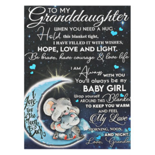 To My daughter Elephant Birthday Gift, Baby Gift Tablecloth