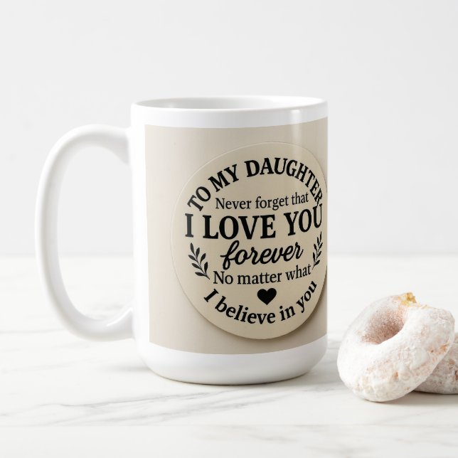 To my Daughter eWatch Watch Coffee Mug (With Donut)