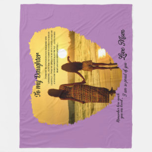 To my Daughter Fleece Blanket
