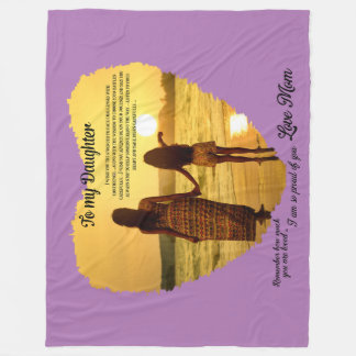To my Daughter Fleece Blanket