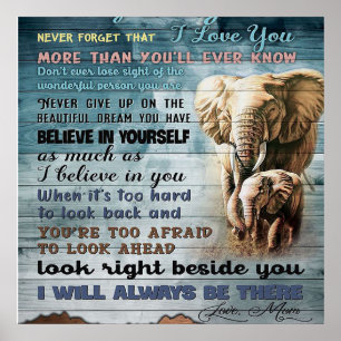 To My Daughter, Gift For Kid, Letter To Daughter Poster