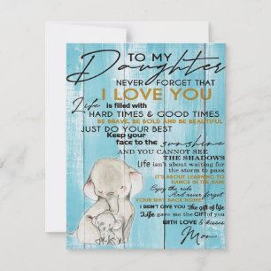 TO MY DAUGHTER   Gift For Your Kid Invitation
