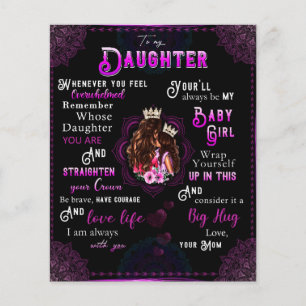 To My Daughter Gift, Love Letter Daughter And Mum Flyer