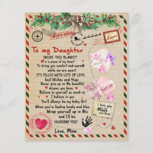 To My Daughter Gift, Love Letter Daughter And Mum Flyer