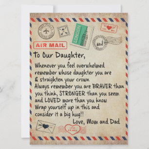 To My Daughter Gift, Love Letter To Our Daughter