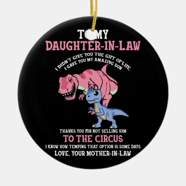 To My Daughter-in-law Ceramic Ornament (Front)