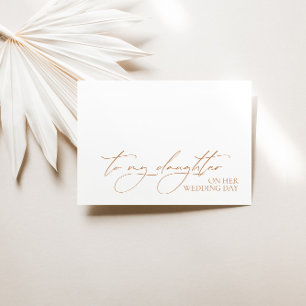 "To My Daughter On Her Wedding Day" Message Card