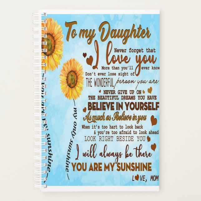 To my daughter | Special letter to my daughter Planner (Front)