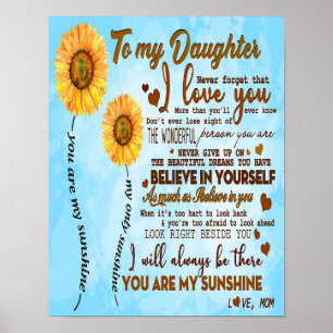To my daughter Special letter to my daughter Poster