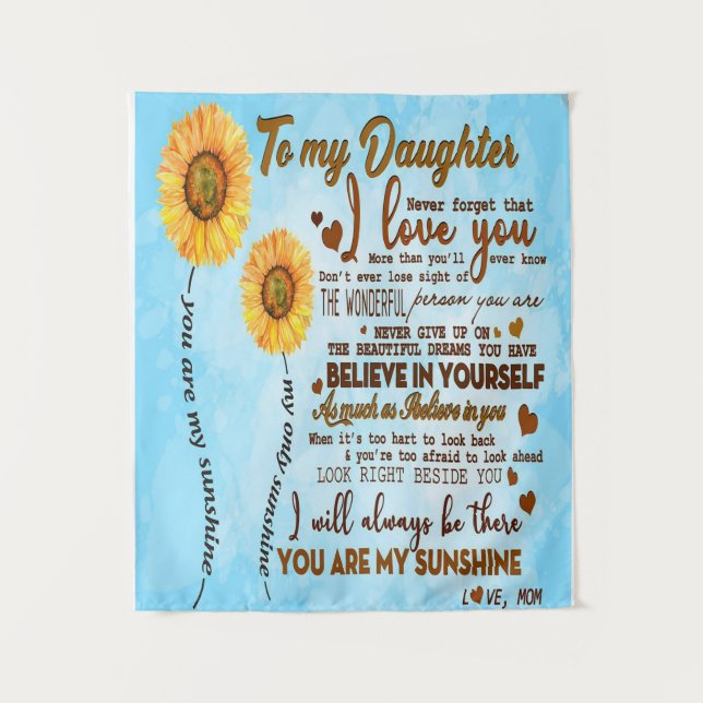 To my daughter | Special letter to my daughter Tapestry (Front)