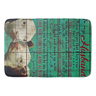 To My Family Decoration   To My Husband Design Bath Mat