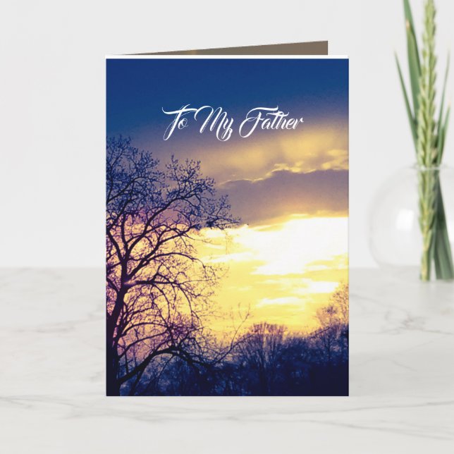 TO MY FATHER card (Front)