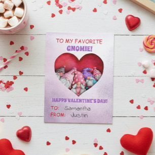 To my Favourite Gnomie Valentine's day  Postcard