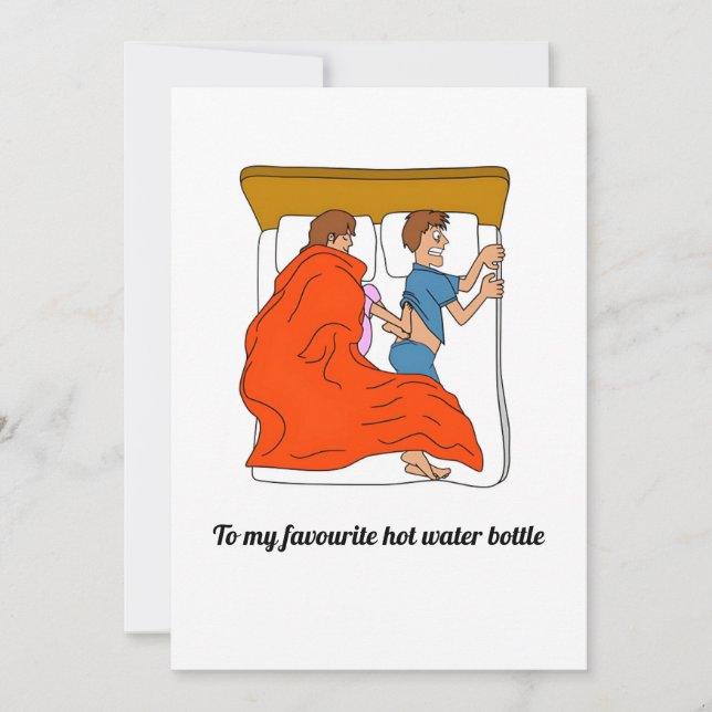 to my favourite hot water bottle holiday card (Front)