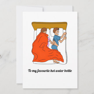 to my favourite hot water bottle holiday card