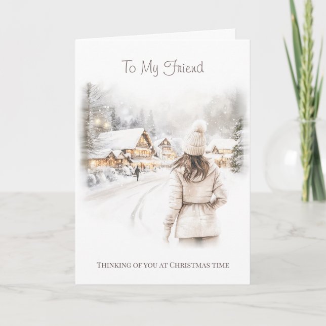To my Friend Christmas Card (Front)