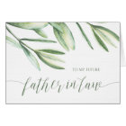 To My Future Father in Law Tropical Wedding Card