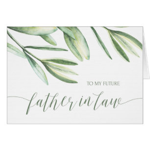 To My Future Father in Law Tropical Wedding Card