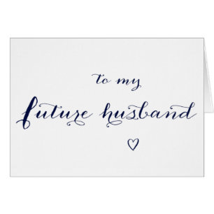 To My Future Husband Wedding Day Card
