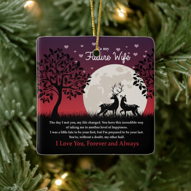 To my future wife ceramic ornament (Tree)