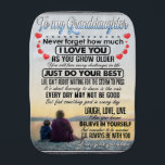 To My Granddaughter, Baby Girl Birthday Gift Idea Burp Cloth<br><div class="desc">To My Granddaughter,  Baby Girl Birthday Gift Idea</div>