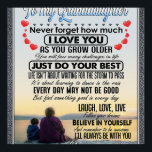 To My Granddaughter, Baby Girl Birthday Gift Idea Poster<br><div class="desc">To My Granddaughter,  Baby Girl Birthday Gift Idea</div>