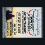 To My Granddaughter, Baby Girl Birthday Gift Idea Poster<br><div class="desc">To My Granddaughter,  Baby Girl Birthday Gift Idea</div>