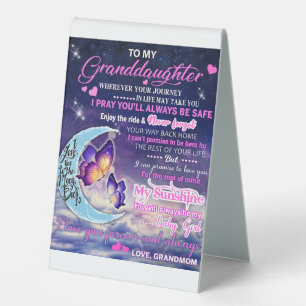 To My Granddaughter Butterflies Birthday Gift Idea