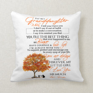 To My Granddaughter Cushion