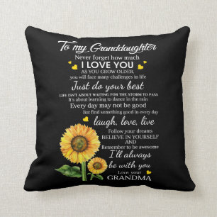 To My Granddaughter Cushion