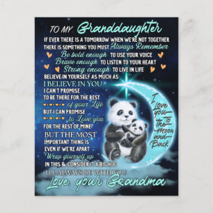 To My Granddaughter Elephant Birthday Gift Idea Flyer