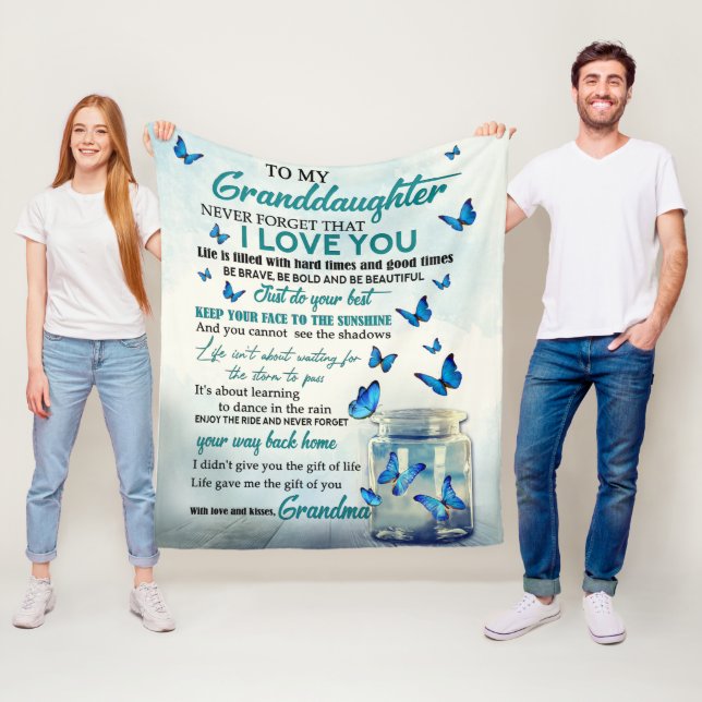 To my granddaughter fleece blanket (In Situ)