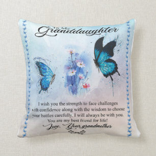 To My Granddaughter From Love Your Grandmother Cushion